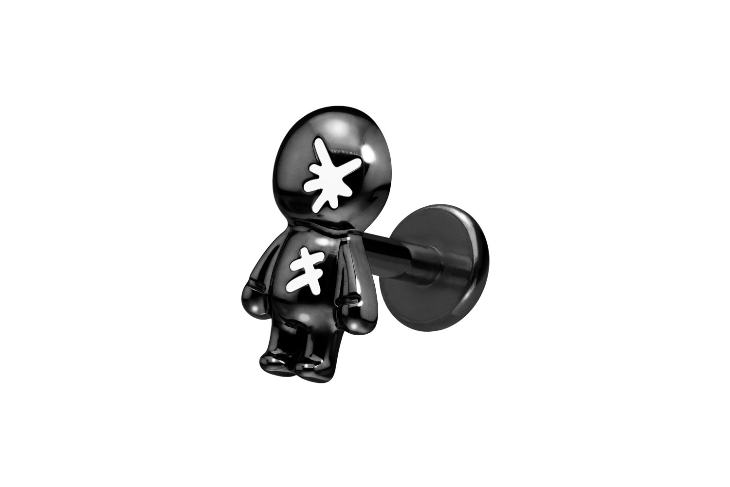Titan Labret Piercing mit Innengewinde PUPPE